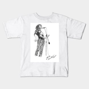 Joe Cocker Original Hand Drawn Ink Artwork Kids T-Shirt